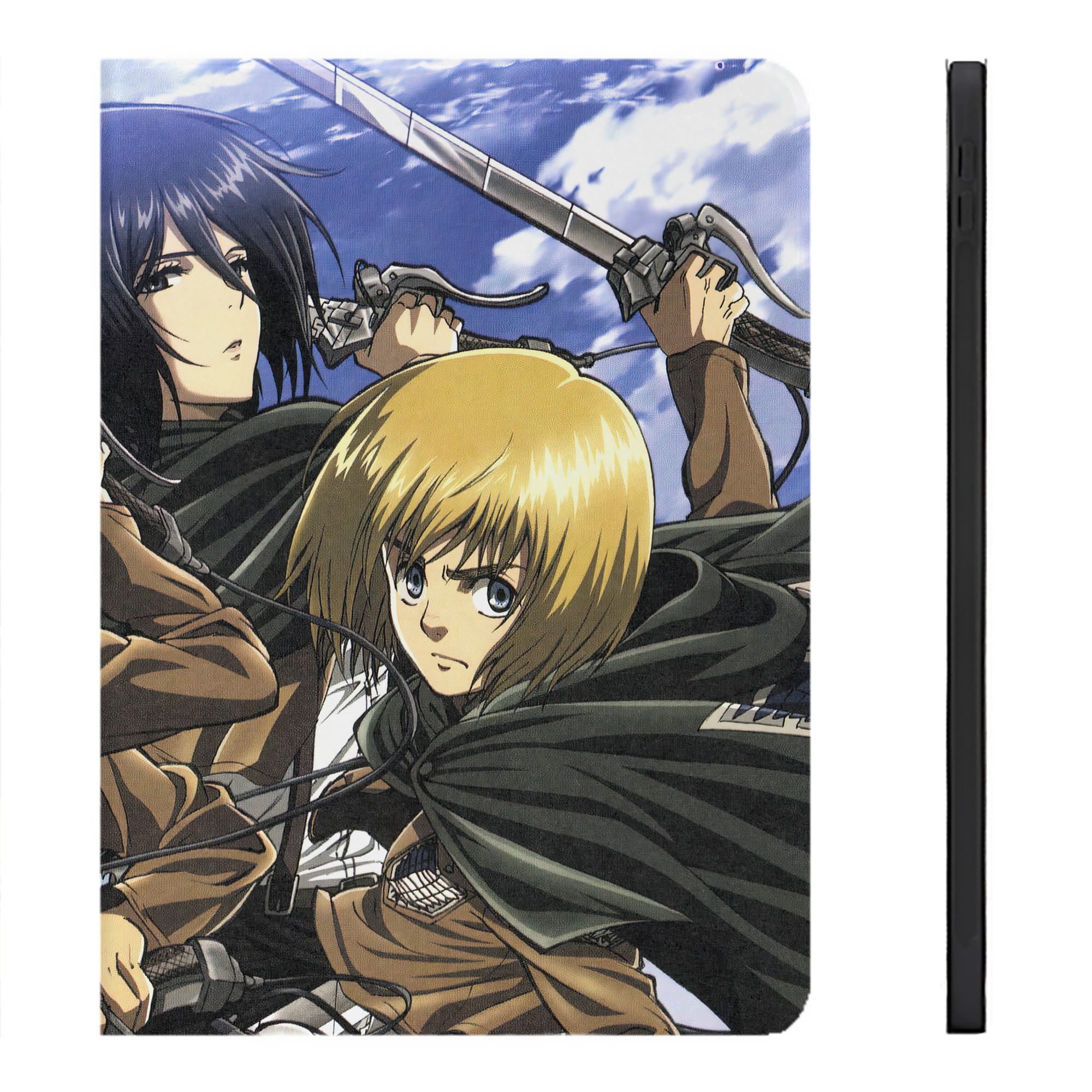 （画像用） 進撃の巨人 Attack on Titan IPadケース ペンホルダー付き ブックスタイルデザイン